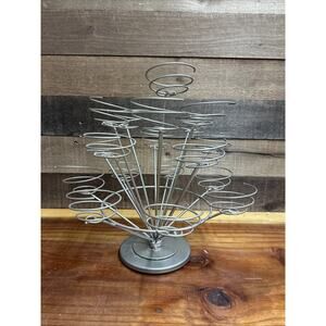 Cupcake Stand Holder Spiral Wire Metal Multi Holder Display Spins Holds 17
